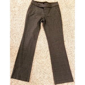 Mossimo casual pants, low rise, grey & brown plaid Size 2